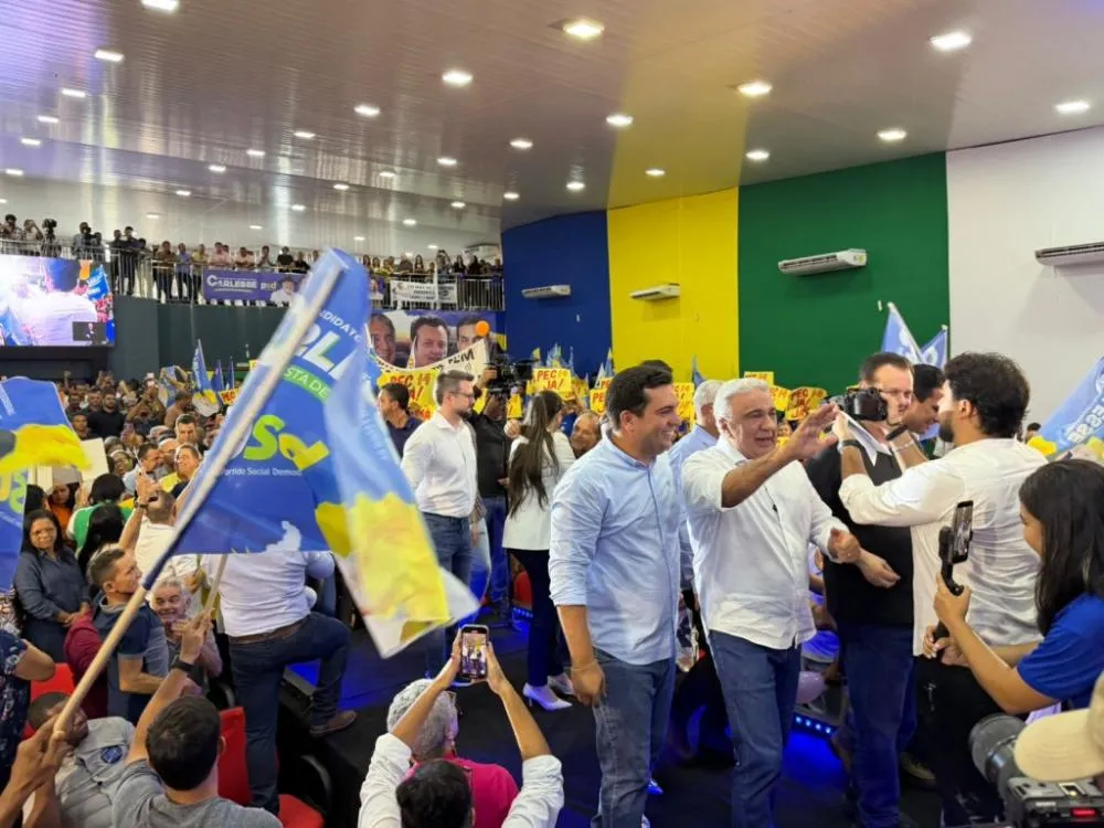 Evento do PSD: Kassab defende prioridade para projetos de Laurez e Irajá e não acena sobre composições; alguns deputados comparecem e Laurez fala em até seis de mandato